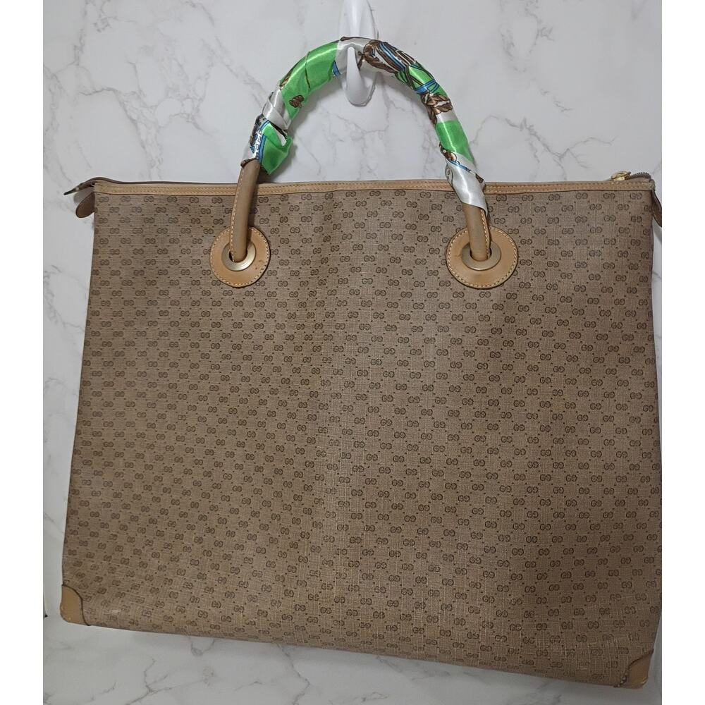 GUCCI Rare Vintage Micro GG Supreme Tote Bag - GUC